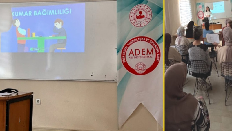 Köşk Aile Destek Merkezinde Kumar Bağımlılığı Eğitimi Verildi