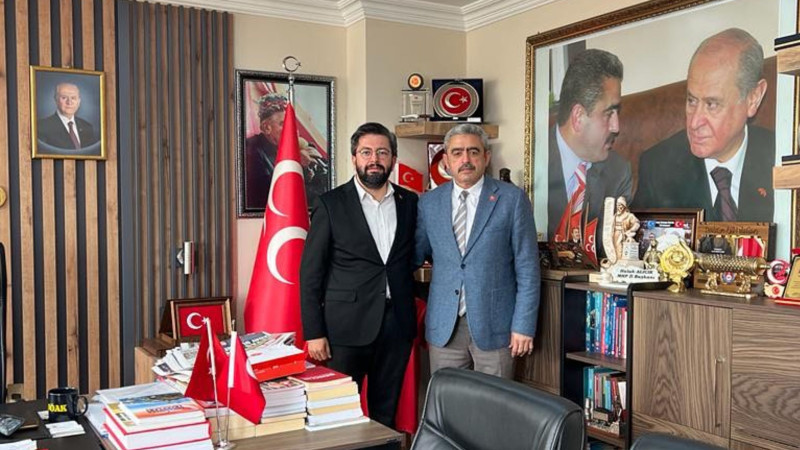 Gazeteci Erman Çetin, MHP Aydın İl Başkanı Haluk Alıcık'ı Ziyaret Etti.