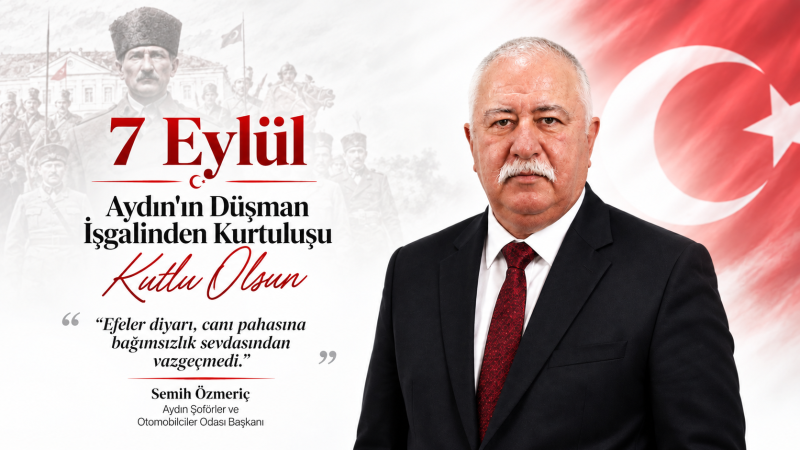 Semih Özmeriç’ten Aydın’ın Kurtuluş Gününde Birlik Mesajı